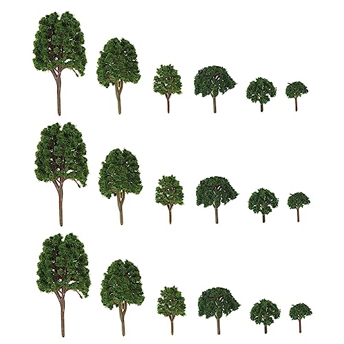 Gadpiparty 24 Stück Teiliges Mini Baum Modell Bausatz für Künstliche Modellbäume für Architektur und Sandtisch Langlebige Realistische Miniatur Bäume für DIY Gartenszenarien von Gadpiparty