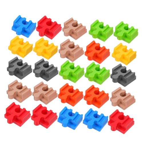 Gadpiparty 28 Stück Teiliges Bunte Holzschienen-Adapter Verbinder Kompatibel mit Holz-zugschienensystemen Stabile Verbindungen für Kreative Einfache Montage Pädagogisches Gadpiparty 28 Stück Teiliges Bunte Holzschienen-Adapter Verbinder Kompatibel mit Holz-zugschienensystemen Stabile Verbindungen für Kreative Einfache Montage Pädagogisches von Gadpiparty