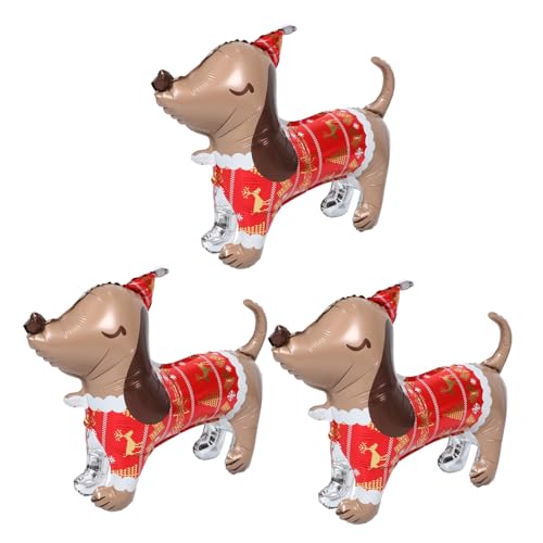 Gadpiparty 3 Stück Teiliges Langlebige Aluminiumfolie Hundeballons in Wurstform Wiederverwendbare Weihnachts Halloween-dekoration Schnell Aufzublasen für Festliche Welpen-partygestaltung Gadpiparty 3 Stück Teiliges Langlebige Aluminiumfolie Hundeballons in Wurstform Wiederverwendbare Weihnachts Halloween-dekoration Schnell Aufzublasen für Festliche Welpen-partygestaltung von Gadpiparty