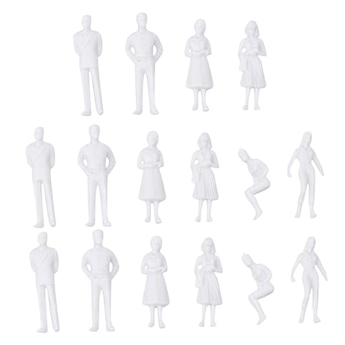 Gadpiparty 30Stücke Figuren Weiße Konstruktionsfiguren Hochwertigem für Modellbau und Architektur für Spielzeughauslandschaften und Bahnhofs Szenen Gadpiparty 30Stücke Figuren Weiße Konstruktionsfiguren Hochwertigem für Modellbau und Architektur für Spielzeughauslandschaften und Bahnhofs Szenen von Gadpiparty
