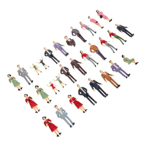 Gadpiparty 30 Stücke Abs Miniatur Figuren Realistische Mini Menschen Für Tabletop Miniatur Szene Dekorationen von Gadpiparty