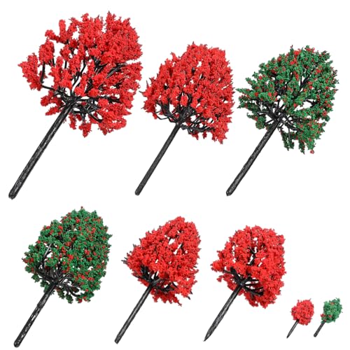 Gadpiparty 38 Teiliges Modellbahn Landschaftsminiatur Set Modellbäume DIY Miniatur Kit Künstliche Bäume Mini Baumschmuck Mini Bäume Baumschmuck Künstlicher Baum Grüner von Gadpiparty