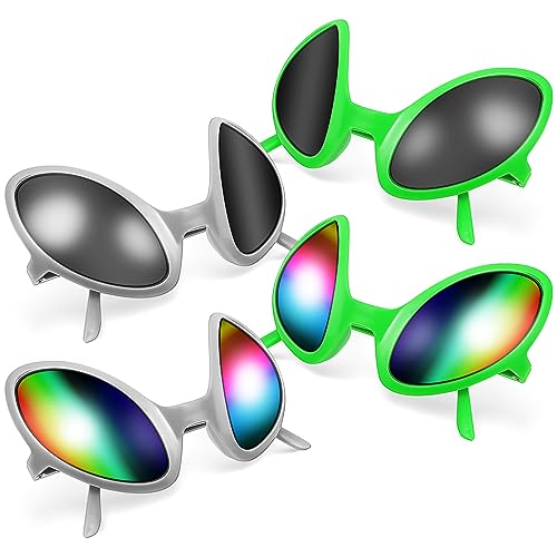 Gadpiparty 4 PCs Lustige -Brille, Simulation Sonnenbrillen, Party Kostümrequisiten, Außerirdische Brille für Erwachsene und Kinder, Leicht und Tragbar, Assorted Color Gadpiparty 4 PCs Lustige -Brille, Simulation Sonnenbrillen, Party Kostümrequisiten, Außerirdische Brille für Erwachsene und Kinder, Leicht und Tragbar, Assorted Color von Gadpiparty