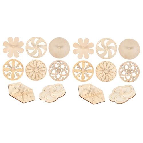 Gadpiparty 4 Sätze Kreisel Lustige Kreiselspielzeuge Drehung Kleine Kreiselspielzeuge Gyroskope Gyro - Mini-gyro- Rotierender Kreisel Hölzern 8 Stück * 4 von Gadpiparty