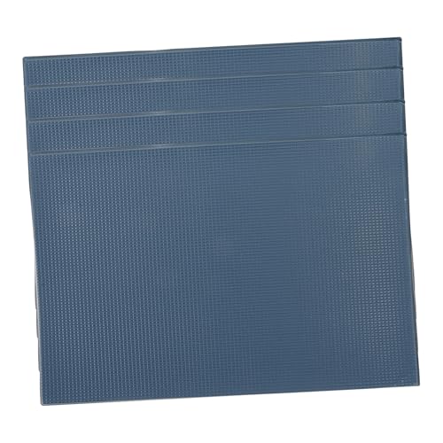 Gadpiparty 4 Stück Handgefertigte alte Dachfliesen Bausätze Dekoration Miniaturdach Puppe Grundmaterialien für Miniaturen Simulation von Dachziegelfiguren PVC Navy von Gadpiparty