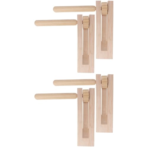 4 Stück Holzratsche Geräusche Maker, Holz Krachmacher, Holz Spinning Ratsche, Holzrassel für Spiele Parteien Veranstaltungen, Sportveranstaltungen von Gadpiparty
