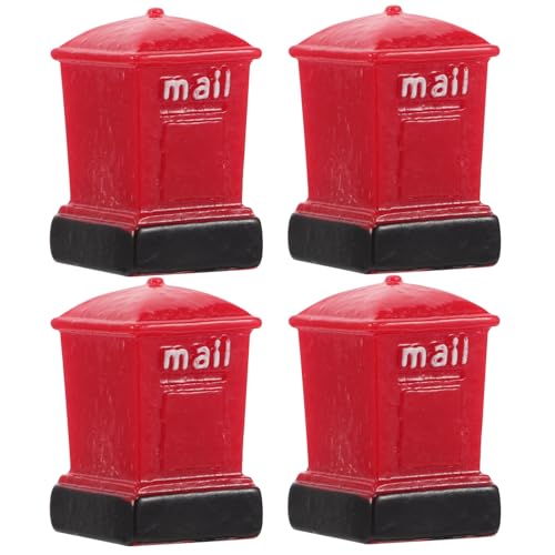 Gadpiparty 4 Stück Miniatur-Briefkasten-Modell: Winziges Briefkasten-Ornament Aus Kunstharz Für Die Schreibtischdekoration Im Büro - Mini-Briefkasten Für Kleines Garten-Puppenhaus Gadpiparty 4 Stück Miniatur-Briefkasten-Modell: Winziges Briefkasten-Ornament Aus Kunstharz Für Die Schreibtischdekoration Im Büro - Mini-Briefkasten Für Kleines Garten-Puppenhaus von Gadpiparty