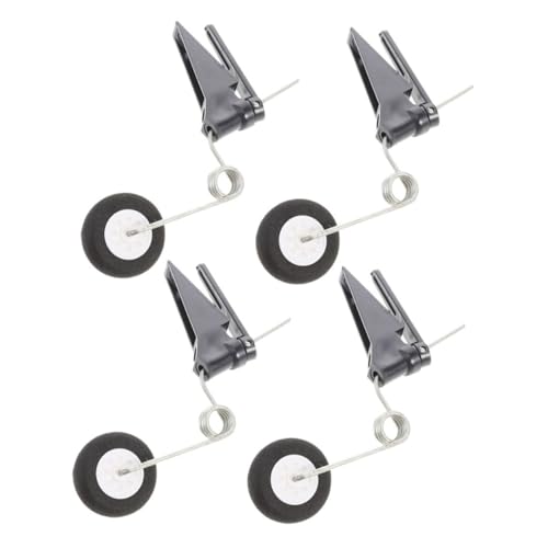 Gadpiparty 4 Stück Teiliges Rc Flugzeug Heckfahrwerk Rad Ersatzteile Stabile Leichte Landegeräte für Modellflugzeuge unter Klasse Langlebig Vielseitig Kompatibel für DIY Flugzeugzubehör von Gadpiparty