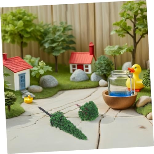 Gadpiparty 40 Stück Teiliges Miniatur Modellbäume aus Kunststoff Langlebig und Farbecht für Eisenbahn Landschaft DIY Sandtisch Szenen Architekturmodelle und Kreative Miniatur Dioramen von Gadpiparty