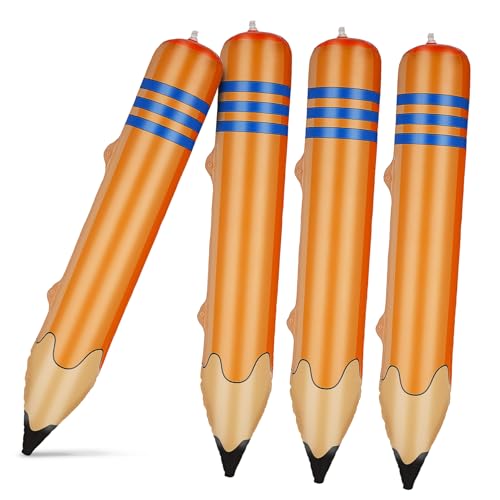 Gadpiparty 4Stücke Aufblasbare Bleistifte Riesige Bleistift Dekorationen für Klassenzimmer und Schulanfangspartys Sicher und Leicht für Anlässe Gadpiparty 4Stücke Aufblasbare Bleistifte Riesige Bleistift Dekorationen für Klassenzimmer und Schulanfangspartys Sicher und Leicht für Anlässe von Gadpiparty