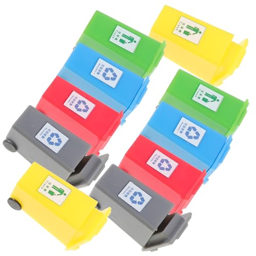 Gadpiparty 5 Sätze Mini-mülleimer Miniatures Puppenhauszubehör Modellbau Abfallbehälter DIY-Dekoration DIY Zubehör Puppenhausverzierung Modell Mülleimer Selber Machen Abs 10 Stück * 5 von Gadpiparty