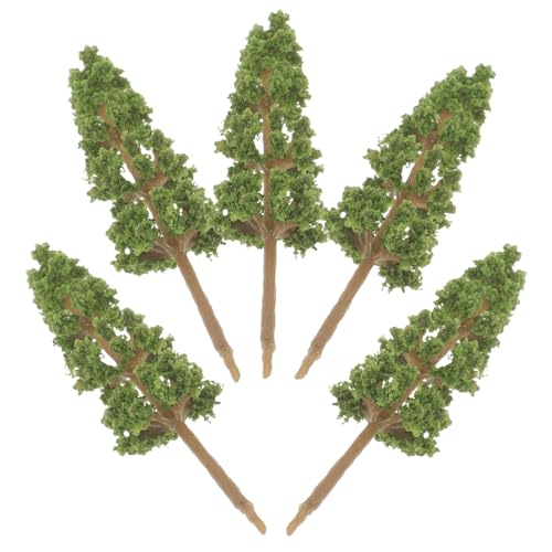 Gadpiparty 5 Stück Modellbaum drinnen sandtisch DIY Modell kleine gartenbäume Landschaft Mini-Baum künstliches Baummodell Bäume Mini-Sandtisch-Baummodell Plastik Green von Gadpiparty