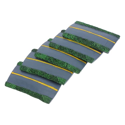 Gadpiparty 5 Stück Straßenkanal -Tisch -Dekoration Szenenmodell Zubehör für die Eisenbahnszene Modell Zuglandschaft Zug Landschaft Landschaft Miniaturgebäude Modellgelände Szenenzubehör Harz von Gadpiparty