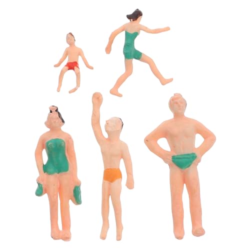 Gadpiparty 5 Stück Teiliges Miniaturfiguren im Badeanzug für Mikrolandschaften Bunte Menschenmodelle für Architektur Garten und Puppenhaus Dekoration Vielseitig Einsetzbar und Langlebig von Gadpiparty