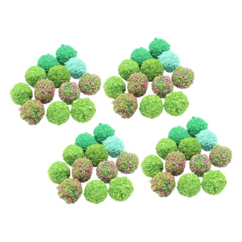Gadpiparty 50 Stück Miniatur Topiary-Kugeln Pflanzen Büschel Terrarium Bausätze Anlage Kleine Bäume Tischplatte Künstlich Bausatz Cluster Gefälscht Modell Kleiner Baum Plastik von Gadpiparty