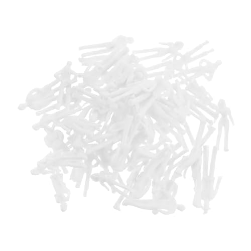 Gadpiparty 50 Stück Miniaturfiguren Maßstabsgetreue Modellfiguren Sitzende Miniaturfiguren Winzige Modellfiguren Unbemalte Modellfiguren Modellszenen-Miniaturen Mini-Menschenfiguren von Gadpiparty