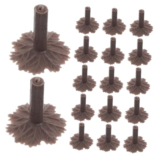 Gadpiparty 50 Stück Modellbaumfüße Modellbaum Zubehör DIY-Mikrolandschaft Mikro-Landschaftsbaum Zubehör für Modellbäume Mikro-Landschafts-Sandtisch Modellbäume Stehen Plastik Light Brown von Gadpiparty