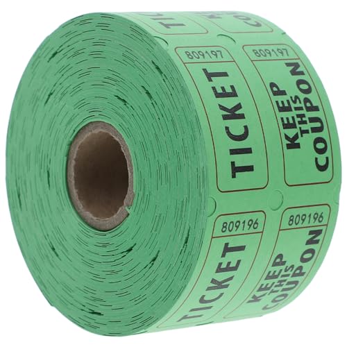 Gadpiparty 500 Stück Lottoscheine Auf Rolle Weihnachts Tombola Lose Lottoscheine Tombola Los Spinner Tombola Preise Tickets Für Veranstaltungen Kinokarten 170 G Doppel Offset Papier von Gadpiparty