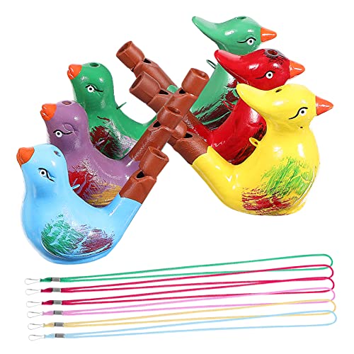 Gadpiparty 6 Keramik-Vogelpfeifen Bunte Vogelform-Pfeife Mit Lanyard Vogelgeräuschemacher Pfeifen Vogel-Wasserpfeife Spielzeug Für Osterkörbchenfüller Partygeschenke Gadpiparty 6 Keramik-Vogelpfeifen Bunte Vogelform-Pfeife Mit Lanyard Vogelgeräuschemacher Pfeifen Vogel-Wasserpfeife Spielzeug Für Osterkörbchenfüller Partygeschenke von Gadpiparty