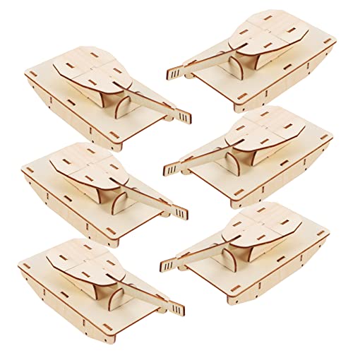 Gadpiparty 6 Stck. Unbemaltes Holzpanzer Modell zum Zusammenbauen DIY Tankmodell Holz für Frühe Bildung und Handfertigkeit Gadpiparty 6 Stck. Unbemaltes Holzpanzer Modell zum Zusammenbauen DIY Tankmodell Holz für Frühe Bildung und Handfertigkeit von Gadpiparty