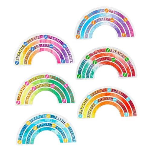 Gadpiparty 6 Stück Teiliges Beruhigungsaufkleber Strukturierte Sensory Aufkleber für Handy Klebeetiketten für Stressabbau für Schule und Büro Leicht Anzubringen von Gadpiparty