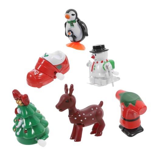 Gadpiparty 6 Stück Teiliges Weihnachts Aufziehspielzeug aus Robustem mit Schneemann Weihnachtsbaum Pinguin und Sichere Glatte Kanten Bunte Wind Up Spielzeuge für Klassenraum Belohnung und Gadpiparty 6 Stück Teiliges Weihnachts Aufziehspielzeug aus Robustem mit Schneemann Weihnachtsbaum Pinguin und Sichere Glatte Kanten Bunte Wind Up Spielzeuge für Klassenraum Belohnung und von Gadpiparty