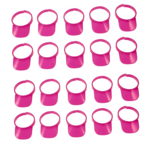 Gadpiparty 60 Stück Mini Sonnenhüte für Puppen Hausdekoration Kleine Bastelhüte aus Kunststoff Realistische Miniatur Hüte für Puppenzubehör Rosa von Gadpiparty