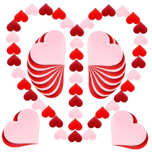 Gadpiparty 600Stücke Herzkonfetti Für Hochzeiten Tischdekoration Romantische Blütenblätter Für Valentinstag Foto Requisiten Für Feste Und Besondere Anlässe von Gadpiparty