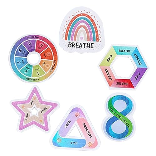Gadpiparty 6Stücke Beruhigende Sensorische Aufkleber Strukturierte Farbenfrohe und Haptische Sticker für Stressabbau und Konzentration für Schreibtisch und DIY Projekte von Gadpiparty