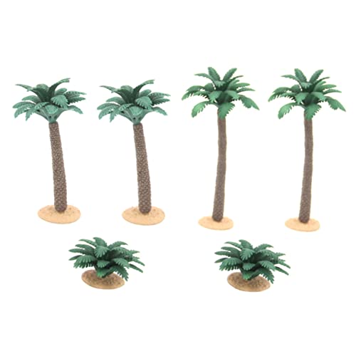 Gadpiparty 6Stücke Landschaftsmodelle Teiliges Simulierten Bäumen und Büschen für DIY Landschaftsdekoration Aquarien und Modellbau Gestaltung für Zuhause von Gadpiparty