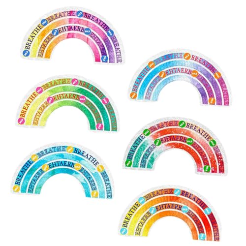 Gadpiparty 6Stücke Sensorische Aufkleber Mit Rauer Textur Selbstklebende Aufkleber Für Schreibtisch Beruhigende Sticker Für Kreative DIY Projekte von Gadpiparty
