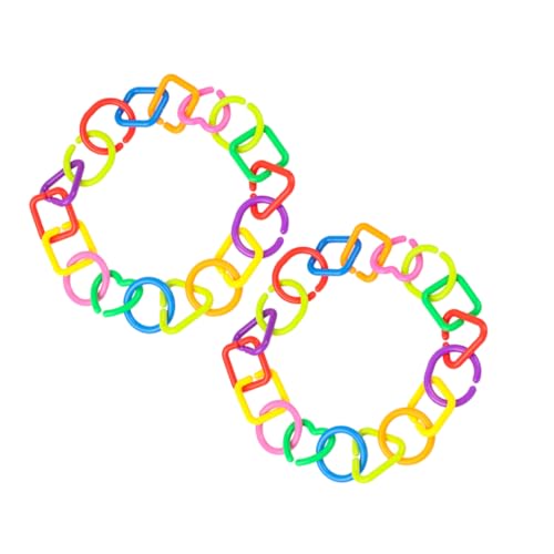 Gadpiparty 70 Stück Geometrische Kettenschnallen Kettenglieder Beißringe Für Babys Taktile Sensorische Gurte Für Kinderwagen Kunststoffketten Vogelgewichte Gadpiparty 70 Stück Geometrische Kettenschnallen Kettenglieder Beißringe Für Babys Taktile Sensorische Gurte Für Kinderwagen Kunststoffketten Vogelgewichte von Gadpiparty