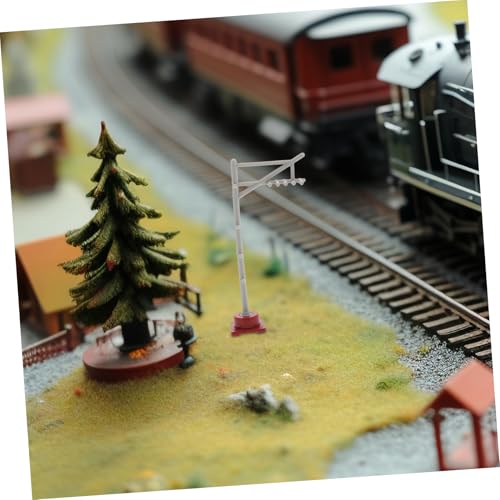Gadpiparty 8 Stück Teiliges Verkehrszeichen Miniatur Signallichter für Sandtisch Dekoration Realistische Mikro Landschaft Zubehör DIY Eisenbahn Szenenbau von Gadpiparty