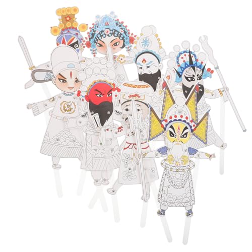 Gadpiparty 8-teiliges DIY-handpuppen-Set Aus Traditionellem Chinesischem Papier. Stellen Sie Ihre Eigenen Schattenpuppen Im Chinesischen Stil Her, Für Lustige Partyspiele Mit Der Ganzen Gadpiparty 8-teiliges DIY-handpuppen-Set Aus Traditionellem Chinesischem Papier. Stellen Sie Ihre Eigenen Schattenpuppen Im Chinesischen Stil Her, Für Lustige Partyspiele Mit Der Ganzen von Gadpiparty
