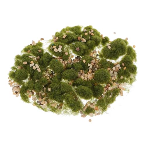 Gadpiparty DIY Mikrolandschaft Grasstreu Graspulver und Stein Naturgetreue Modellbau Materialien für Sandtisch Mini Garten Flaschengarten und Diorama Dekoration von Gadpiparty