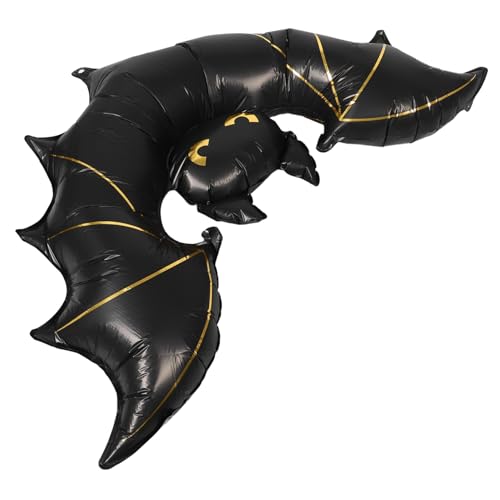 Gadpiparty Giant Inflatable Halloween Bat Ballon Schwarz Spuk Dekoration Schnell Aufblasbar Leicht Tragbar Für Party Gruselige Halloween Deko von Gadpiparty