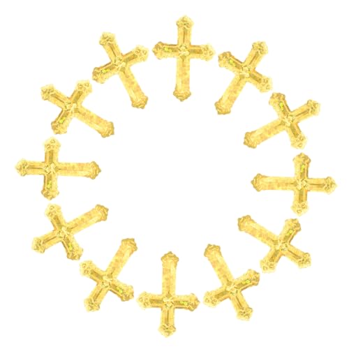 Gadpiparty Goldene Kreuz-konfetti aus Langlebigem Kunststoff Glitzernde Tischstreuung für Taufe Kommunion Hochzeit Geburtstag und Festliche Dekoration von Gadpiparty