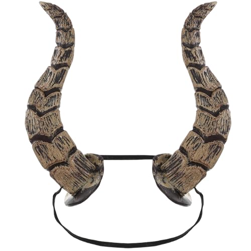 Gadpiparty Horn-stirnband für Halloween, Dunkelbraune Tiersimulation aus Silikon, Cosplay-tanzparty-dekoration, 9, 25 Zoll Gadpiparty Horn-stirnband für Halloween, Dunkelbraune Tiersimulation aus Silikon, Cosplay-tanzparty-dekoration, 9, 25 Zoll von Gadpiparty
