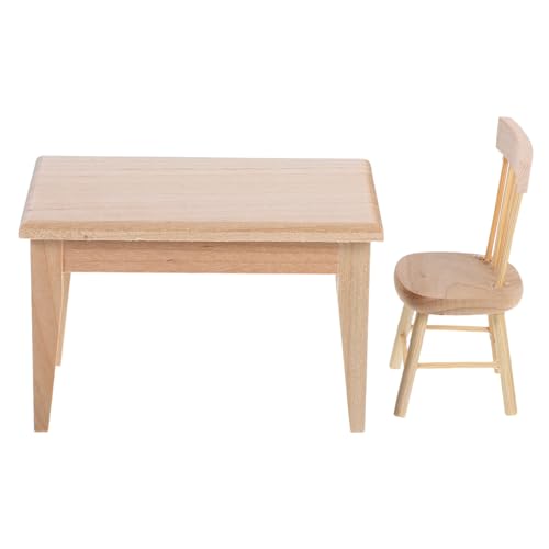 Gadpiparty Miniatur-Tisch- Und Stuhl-Set Maßstab 112 Holzmöbel Für Puppenhaus Pädagogisches Spielzeug Gadpiparty Miniatur-Tisch- Und Stuhl-Set Maßstab 112 Holzmöbel Für Puppenhaus Pädagogisches Spielzeug von Gadpiparty