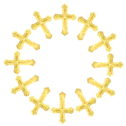 Gadpiparty Plastikkreuz-konfetti für Taufe und Hochzeit Glänzend Farbecht Gleichmäßig Geschnitten Einfach zu Reinigen Vielseitige Religiöse Event-dekoration von Gadpiparty