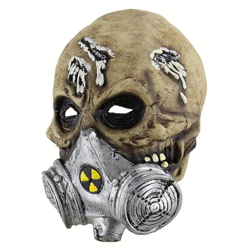 Gadpiparty Schädelmaske Horrormaske Gruselige Halloween-masken Horror-zombie-maske Gruselige Masken Skelett von Gadpiparty