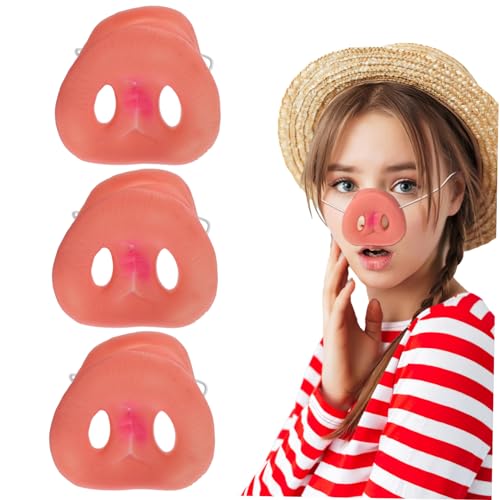 Gadpiparty Schweinenase Cosplay 3 Stück Lustige Tiernasenmaske mit Gummiband für Kostümpartys Halloween und Maskeraden Angenehm zu Tragen und Hochelastisch Gadpiparty Schweinenase Cosplay 3 Stück Lustige Tiernasenmaske mit Gummiband für Kostümpartys Halloween und Maskeraden Angenehm zu Tragen und Hochelastisch von Gadpiparty