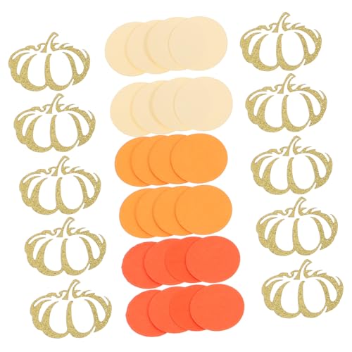 Gadpiparty Thanksgiving Tischdeko Papierkonfetti Künstliche Kürbisstreusel Herbstliche Partydekoration Leichtes Papierkonfetti für Raum Büro und Festtagsfeiern von Gadpiparty