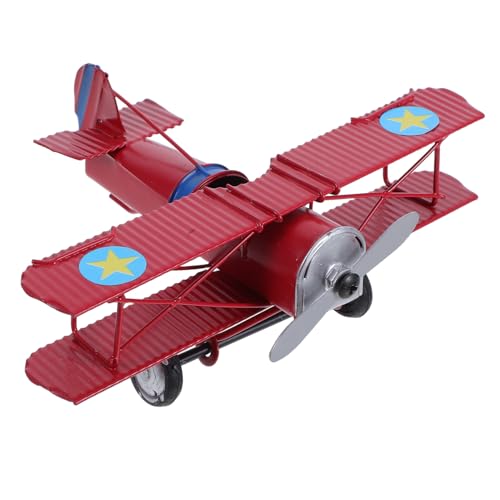 Gadpiparty Vintage Flugzeug Modell Eisen Retro Dekoration für Kinderzimmer Geschenkidee für Flugzeugliebhaber Langlebig und Detailreich Rote Farbgestaltung Gadpiparty Vintage Flugzeug Modell Eisen Retro Dekoration für Kinderzimmer Geschenkidee für Flugzeugliebhaber Langlebig und Detailreich Rote Farbgestaltung von Gadpiparty