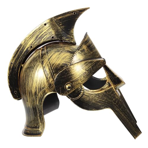 Gadpiparty Einzigartiger Römischer Helm für Herrenkostüme Kopfbedeckung Soldat Partyhut für Cosplay Gadpiparty Einzigartiger Römischer Helm für Herrenkostüme Kopfbedeckung Soldat Partyhut für Cosplay von Gadpiparty