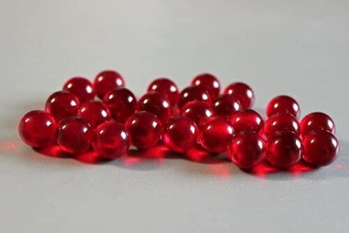 Gaide und Petersen 50 Glaskugeln rot poliert 12mm - 2. Wahl - Murmel, Kugel - (GS12mmRot2.Wahl) von Gaide und Petersen