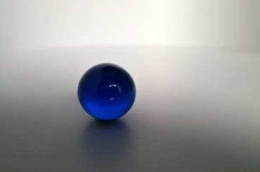 Gaide und Petersen 1 Murmel Dunkelblau Blau transparent, 25mm, Glaskugel, Kugel aus Glas (GSFKDunkelblau25) von Gaide und Petersen