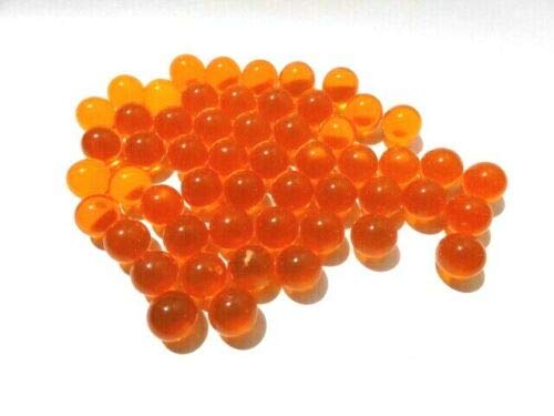 Gaide und Petersen 100 Murmeln Orange poliert 10mm transparent, Glaskugel, Kugel aus Glas (GS10mmOrange) von Gaide und Petersen