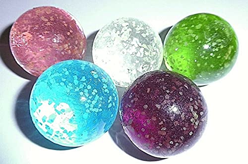 Gaide und Petersen 5 Glaskugeln Moonlight, fluoreszierend ca. 35mm, Glaskugel (357300) nachtleuchtend, Deko, Kugel aus Glas von Gaide und Petersen