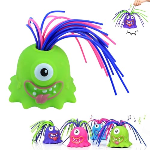 Halloween Screaming Monster Toys,Spielzeug Mit Geräuschen Zum Haareziehen,Hair Pulling Fidget Toy,Hair Pulling Funny Monsteres,Screaming Monsteres Toys Stress Relief Gifts von GajUst